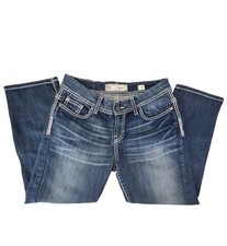 BKE Jeans Womens Sz 30 Blue Payton Thick Stitch Ankle Skinny Inseam 24