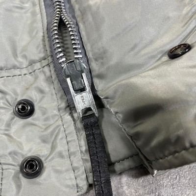 Alpha Industries N-2B Flight Jacket Silver 90s USA Made L Men's