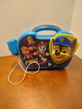 PAW PATROL SING ALONG KARAOKE BOOMBOX WITH MICROPHONE LIGHTS BLUE TESTED -