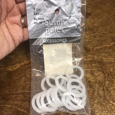 Susan Bates 14285-1 Plastic Bone Rings, 1-Inch, 15 Per Package 1 PACK