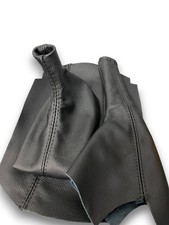 For Porsche Boxster 19972004 Shift Ebrake Console Cover Black Leather Stitch