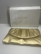 Vintage 1978 Avon Polished Gold Evening Bag Clutch Purse With Original Box