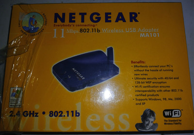 NETGEAR MA101 802.11b 11 Mbps 2.4GHz Wireless USB 1.1 Adapter for PC