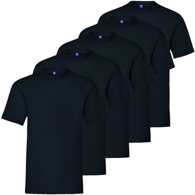 Kruze Herren T-Shirts Baumwolle Kurzarm T-Shirt Tee Rundhals Regular Uni Oberteil