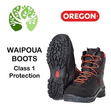 Oregon Waipoua Class 1 Chainsaw Protective Boots. Sizes 8 to 11 others available