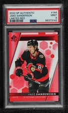2022-23 SP Authentic Future Watch Limited Red Jake Sanderson #144 PSA 9 MINT t3w