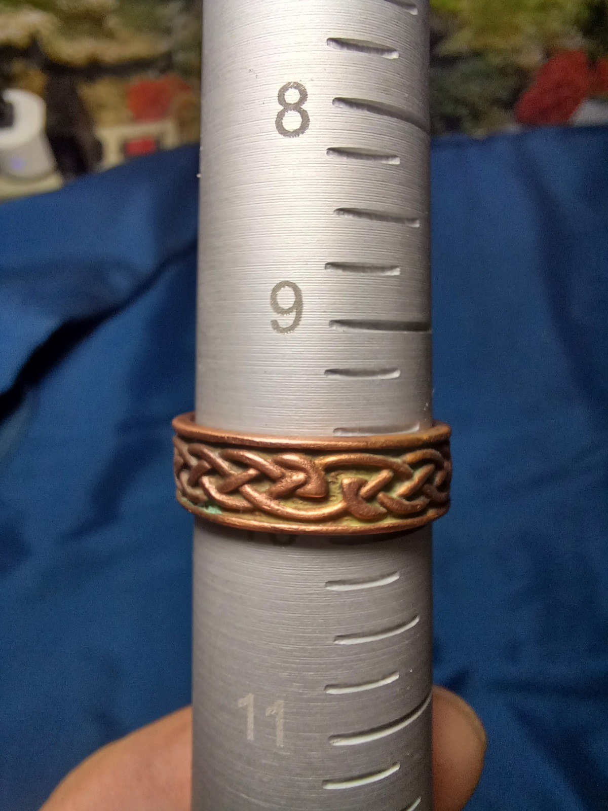 Copper Celtic Knot Ring Solid Size 10 Scotland Ir… - image 4