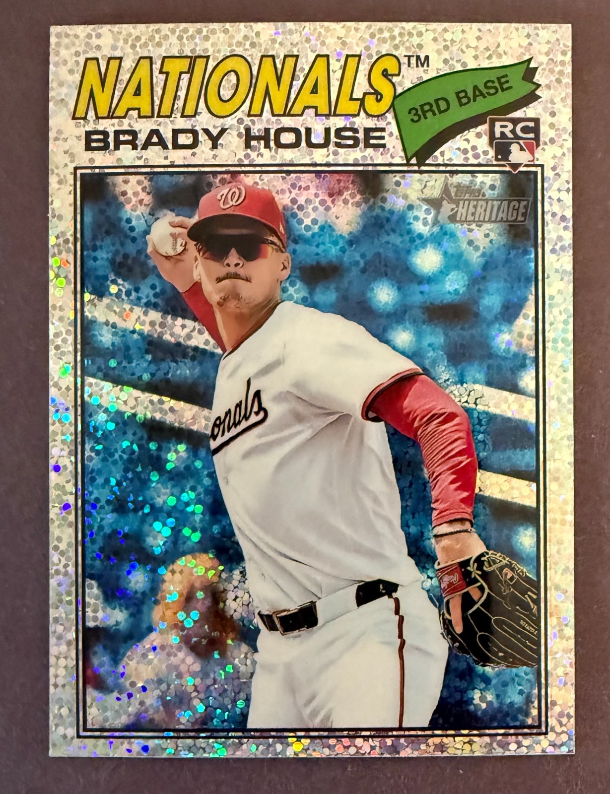 2026 Brady House (Nationals) Topps Heritage Rookie Chrome Silver Sparkle #153 RC