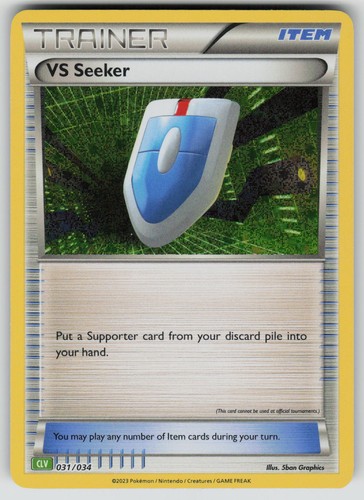 VS Seeker (CLV) 031/034 Holo Rare Trading Card Game Classic Pokemon NM A 2108