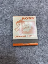 Ross' Cleaning Service Benton Harbor St Joseph Vintage Advertising Matchbook