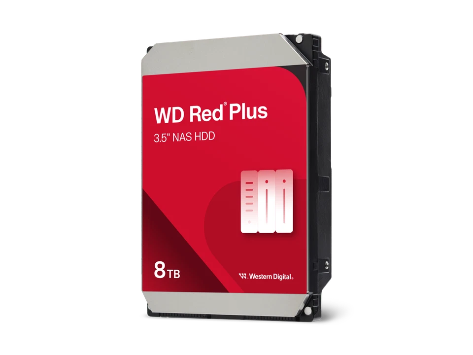 WD Red Plus WD80EFPX 8TB Hard Drive - 3.5" Internal - SATA (SATA/600) - - Image 3 of 3