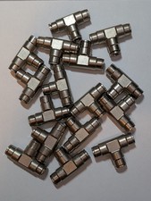 Lot of 16, Norgren Pneufit Union Tee,  3/8" Tube OD , Brand New