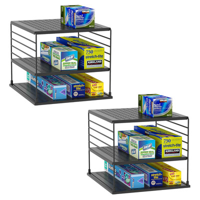 Wanchiy Adjustable Pantry Organizers And Storage - Steel Wire Plastic Saran