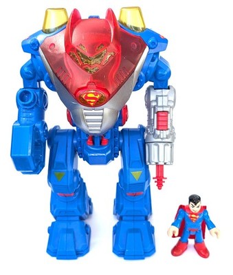 Fisher Price Imaginext SUPER ROBOT mit Superman Figur ~ 2021 Mattel Toys