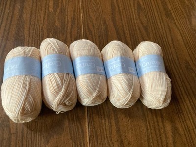 Lot 5 Sirdar Snuggly Crafter Baby Fair Isle Effect 4 Ply Yarn 50gm 247 Yd Ecru