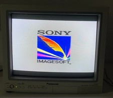 Monitor de video a color retro CRT para juegos Panasonic WV-CM1780 de colección 17" pulgadas