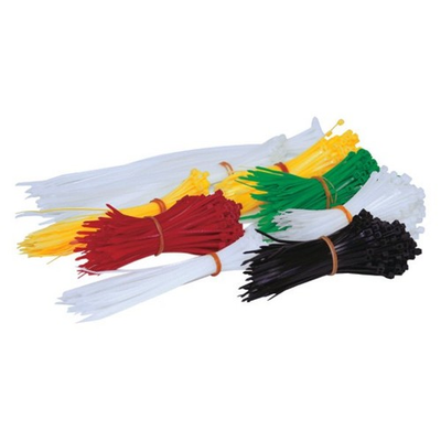 #ad Project Pro 4quot; to 10quot; x 18 lb to 40 lb Nylon Multi Color Cable Ties Set $15.22