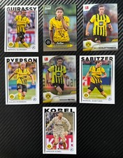 Borussia Dortmund Card Lot Topps UEFA Chrome RCs + Refractor