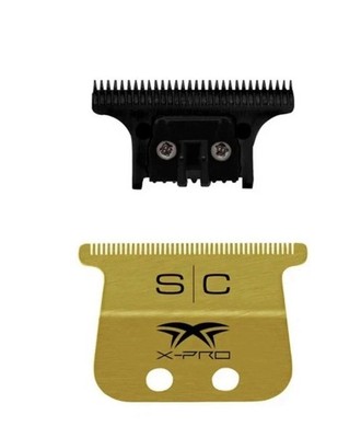 StyleCraft GAMMA Gold  X-Pro Wide Trimmer Blade w/ THE ONE CUTTER SC527GB