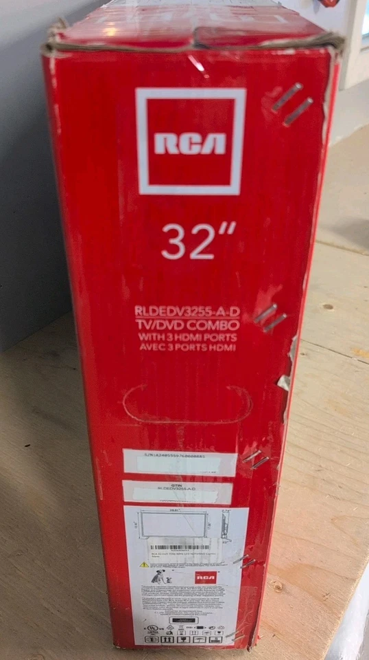 RCA 32” 720p 60 Hz LED HDTV DVD COMBO RLDEDV3255-A-D NEW Open Box - Image 2 of 4