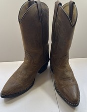 Smoky Mountain Youth Brown Cowboy Boots Size 5D. Style 3530Y. Embroidered Side