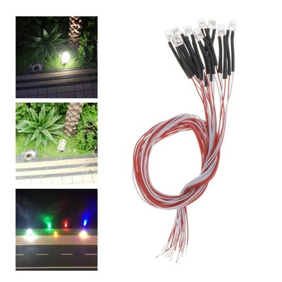 3mm LED Lampe Birne 30cm vorverdrahtet Leuchtdioden Lampe für Gebäudeaufteilung