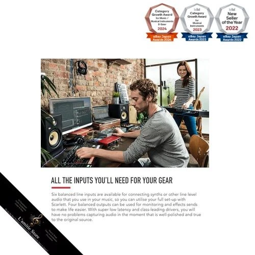 Focusrite Scarlett 8i6 3rd Gen Audio InterfaceJapan Brand New - Image 3 of 4