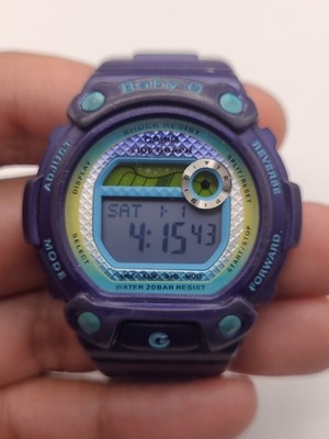 Casio Baby-G Womens Watch BLX-100 (Module 3265) Blue Band New Battery Working