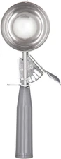 60300-8 Stainless Steel Portion Control Disher Scoop 4 oz Gray Pack of 12