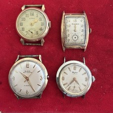 Lot Of 4x Vintage Manual Watches | Repair | Wyler, CYMA, Bulova, Elgin