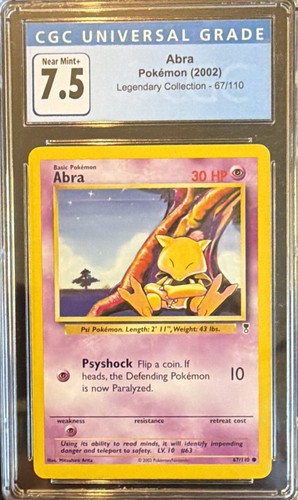 Abra graded CGC 7.5 for sale on eBay