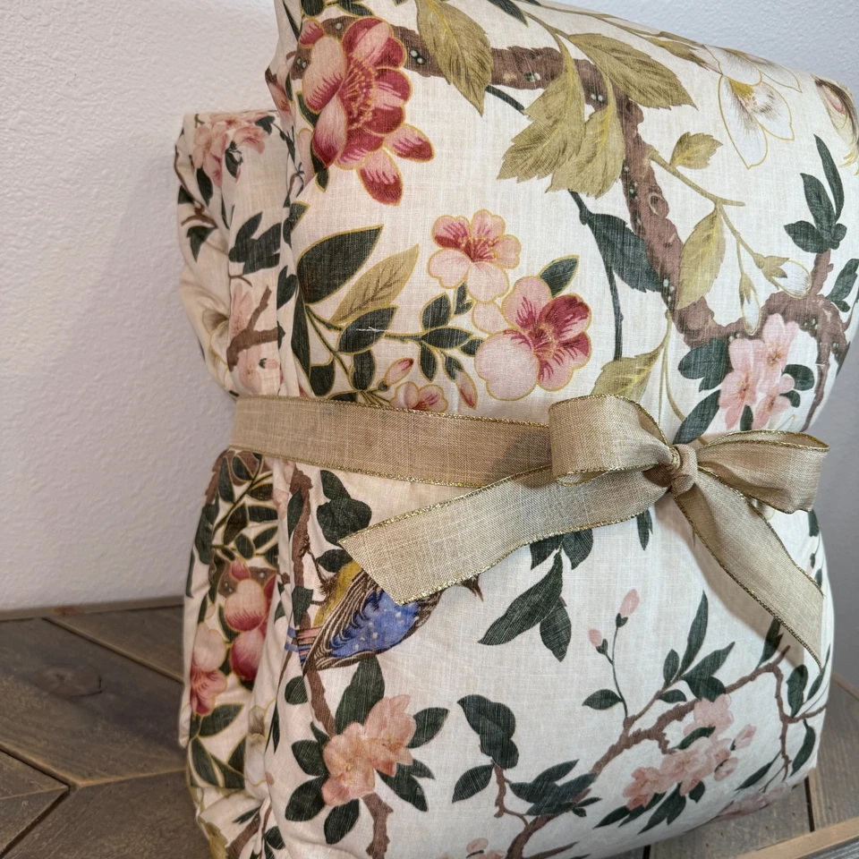 NEW!! POTTERY BARN NOLA SONGBIRD COMFORTER, FULL QUEEN ~ IVORY - Image 3 of 4