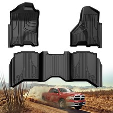 Floor Mats for 2013-2018 Dodge 13-18 Ram 1500/2500/3500 Mats, black