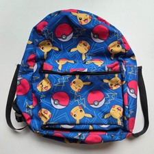 Mochila Nintendo Pokemon Pikachu / Pokéball Patrón Tamaño Completo con Bolsillos