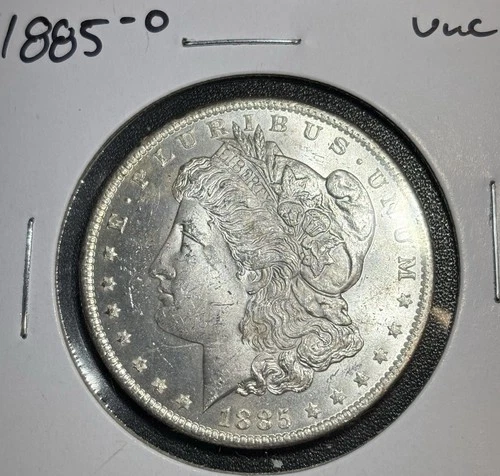 1885 O Morgan Silver Dollar, AU/ UNC!!! LOOK! New Orleans Mint 90% Silver Coin