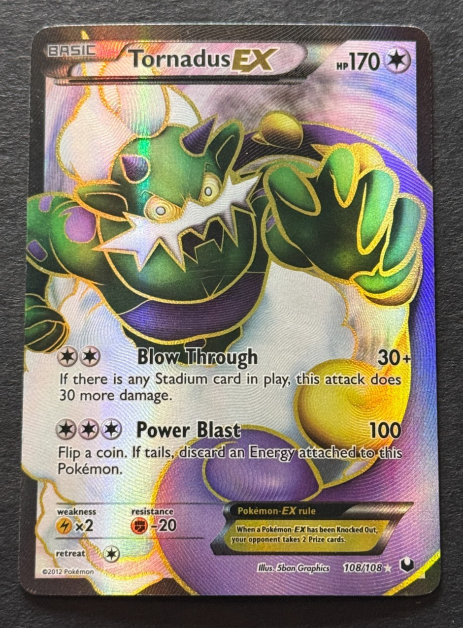 Tornadus EX | Dark Explorers | Holo | 108/108 | 2012 | Moderately Played (MP)