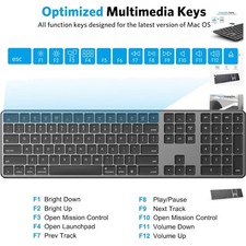 Rechargeable Wireless Bluetooth Keyboard for ...
