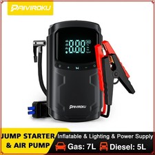 Car Jump Starter with Air Compressor Peak 5000A Battery Booster 150PSI Air Pump