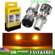 Bau15s 7507 Led Turn Signal Light Amber Canbus Bulb Error Free Yellow 110set