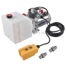 DC12V Hydraulic Power 4 Quart Single Acting Electric Trailer Pump for Dump Truck
