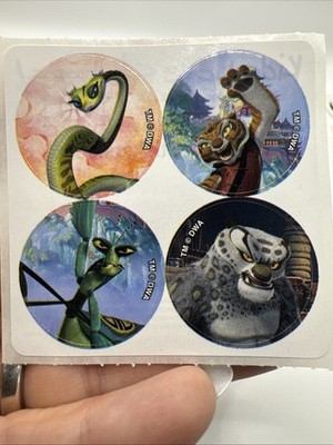 Kung Fu Panda Sticker Sheet Mantis, Viper, Tigress, Tai Lung
