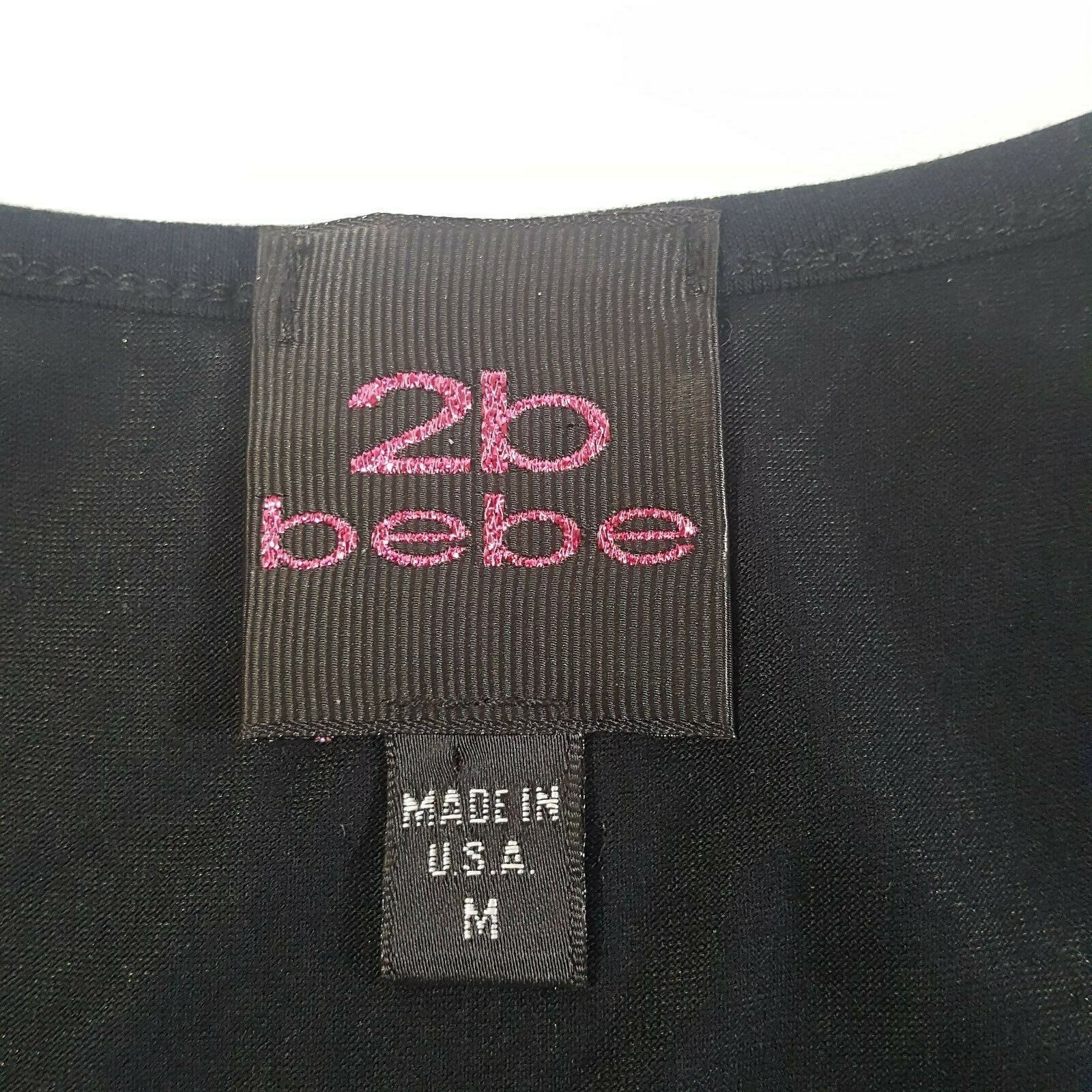 bebe Sexy Shimmery Sequin Dress Size Medium Mini … - image 3