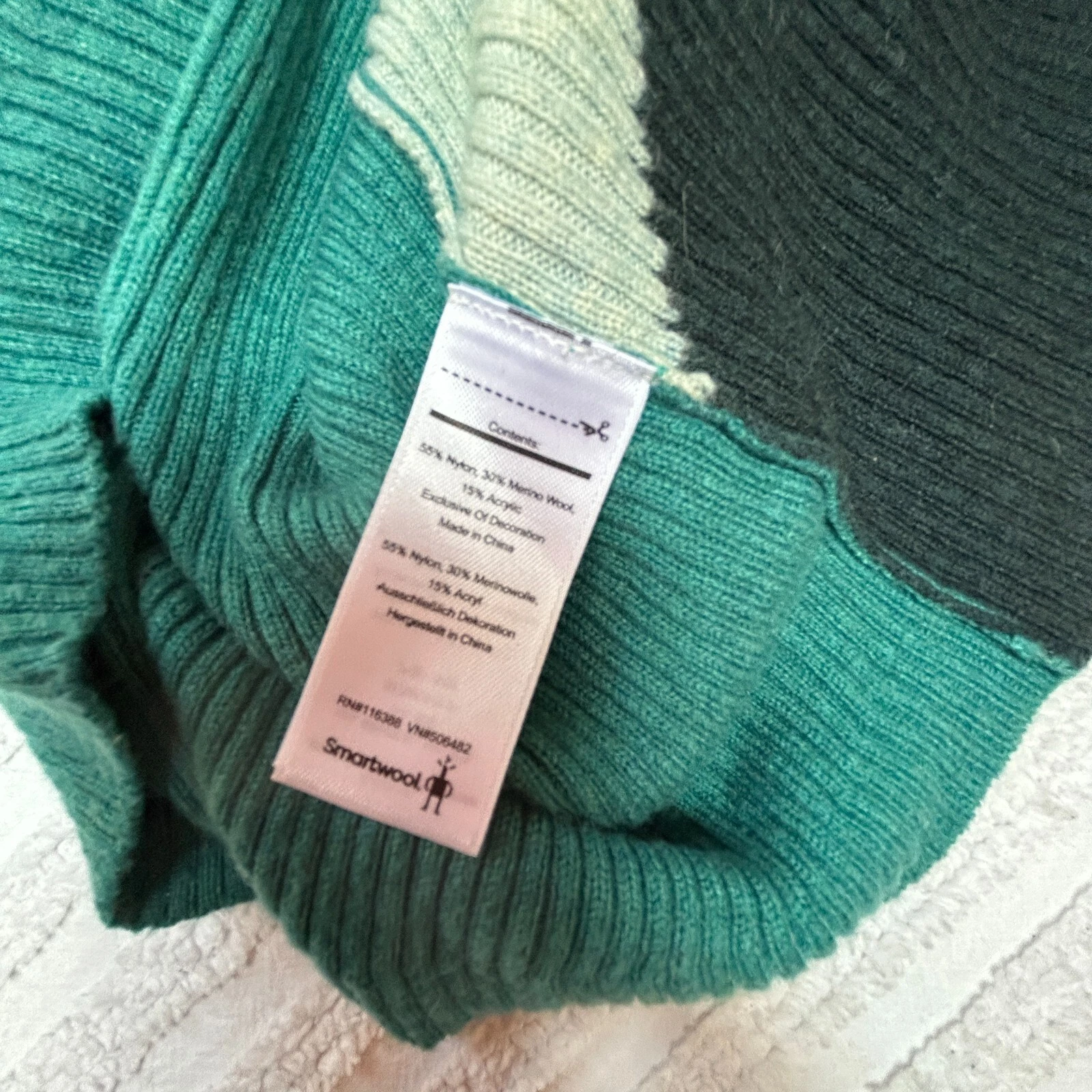 smartwool merino wool ribbed knit colorblock cozy fashion sweater