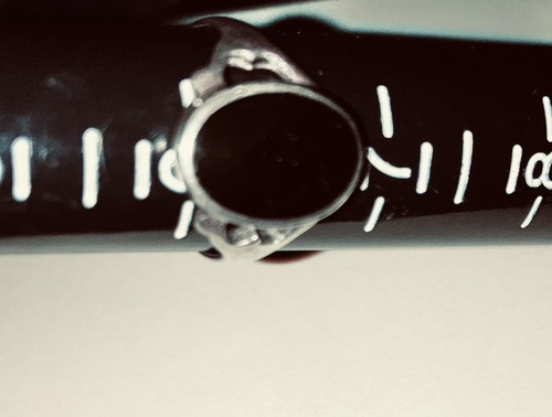 Oval Black Onyx RING 925 STERLING Silver Two Different Maker-Marks - Picture 22 of 23