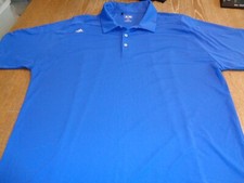 Adidas Golf Electric Blue Golf Polo Shirt Mens Size XL