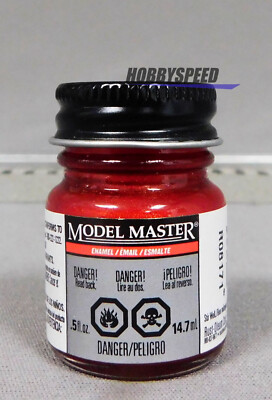 TESTORS PAINT MODEL MASTER  STOP LIGHT RED METALLIC ENAMEL 1/2oz TES2724 NEW