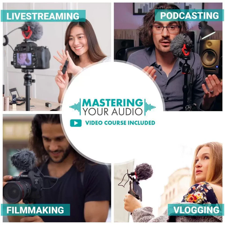 VXR10-B Universal Shotgun Microphone for Cameras and Smartphones - Image 2 of 4