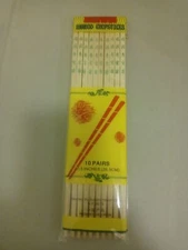 Brand-new 10-pair chopsticks with lucky words inscribed on each