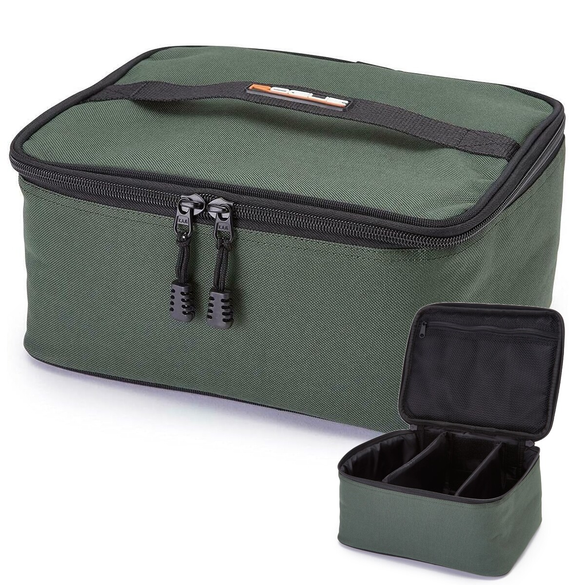 Leeda Rogue Fishing Accessory Bag Large Storage Bait Tackle Box 2 Dividers H2206