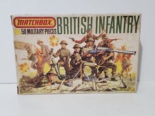 Matchbox WWII British Army Infantry 1:76 Complete Plastic Model Kit '75 P-5001